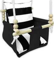 Place zabaw - Huśtawka Elior Wodoodporna huśtawka drewniana dziecięca paski - Ritex - miniaturka - grafika 1