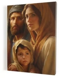 Obraz na płótnie - Święta Rodzina - Ikony i obrazy sakralne - miniaturka - grafika 1
