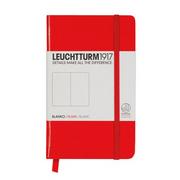 Notesy i bloczki - Leuchtturm, Notes Pocket, 185 stron, gładki, czerwony - miniaturka - grafika 1