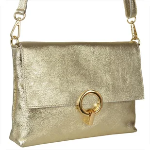 Borse in Pelle złota listonoszka włoska ze skóry naturalnej - Torebki damskie Borse in Pelle złota listonoszka włoska ze skóry naturalnej - Torebki damskie - miniaturka - grafika 1