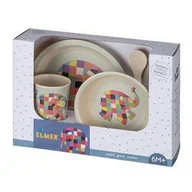 Zestawy naczyń dla dzieci - Zestaw Naczyń I Sztućców Dla Dziecka, 5 El., Elmer Petit Jour Paris - miniaturka - grafika 1