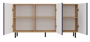 KOMODA KAMA 3 DRZWI SLIM ARTISAN/GRANAT KOMPLET - Komody - miniaturka - grafika 4