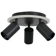 Lampy sufitowe - Plafon Parma 3xGU10 + 1xLED CCT czarna LP-0612/3C Round BK - miniaturka - grafika 1