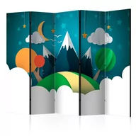 Parawany - Parawan 5-częściowy - Mały podróżnik II [Room Dividers] (rozmiar 225x172) - miniaturka - grafika 1
