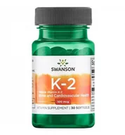 Witaminy i minerały - SWANSON Witamina K2 naturalna 100mcg 30 kaps - miniaturka - grafika 1