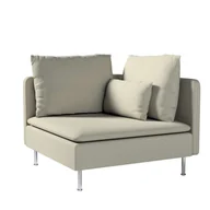 Pokrowce na meble - Dekoria pl pl Pokrowiec na sekcję narożną Söderhamn szaro-beżowy szenil 99 x 99 x 83 cm City 1008-704-80 - miniaturka - grafika 1