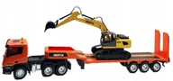 Zabawki zdalnie sterowane - Zestaw Ciężarówka Z Przyczepą Samochód Laweta Z Koparką Huina 1319 Rc - miniaturka - grafika 1
