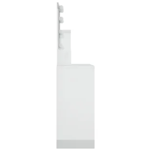 Lumarko Toaletka z oświetleniem LED, biała z połyskiem, 86,5x35x136 cm - Toaletki - miniaturka - grafika 7