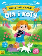 Książki edukacyjne - Zaczynam czytać. Duże litery. Pierwsze zdania do nauki czytania. Ola i koty - miniaturka - grafika 1