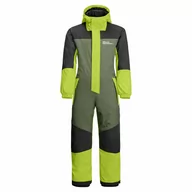 Kombinezony dla dzieci - Dziecięcy kombinezon zimowy Jack Wolfskin ICY MOUNTAIN SUIT K thyme green - 104 - miniaturka - grafika 1