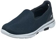 Półbuty damskie - Skechers Półbuty Go Walk 5 15901/NVW Granatowy - miniaturka - grafika 1