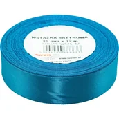 Pasmanteria - Wstążka satynowa 25mm/32m turkusowy BREWIS - miniaturka - grafika 1