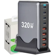 Powerbanki - ŁADOWARKA SIECIOWA USB-C SZYBKA DO TELEFONU KOSTKA QUICK CHARGE 3.0 320W - miniaturka - grafika 1