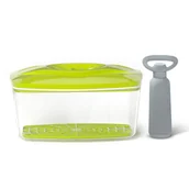 Pojemniki kuchenne - Pojemnik próżniowy na żywność SeeYoo 2,7 l limonkowy + pompka - miniaturka - grafika 1