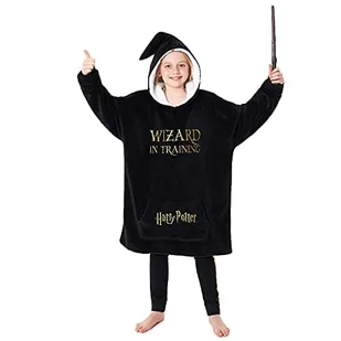 Harry Potter Bluza Z Kapturem Dla Dziewczyn Polarowy Koc Z Kapturem Oversize 7-14 Lat Czarny - Kuscheliger Harry Potter Hoodie Für Mädchen, Offiziel.. - Koce Harry Potter Bluza Z Kapturem Dla Dziewczyn Polarowy Koc Z Kapturem Oversize 7-14 Lat Czarny - Kuscheliger Harry Potter Hoodie Für Mädchen, Offiziel.. - Koce - miniaturka - grafika 1