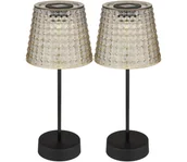 Lampy ogrodowe - Globo 36634-2S - ZESTAW 2x LED Oświetlenie solarne SOLAR LED/0,06W/3V IP44 szare - miniaturka - grafika 1