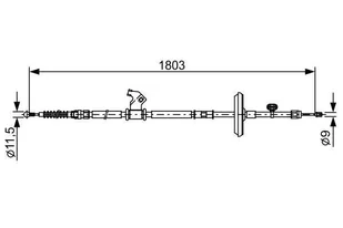 BOSCH Linka hamulcowa, 1 987 482 508 - Bezpłatny zwrot do 30 dni, największy wybór produktów. 1987482508 - Linki hamulca postojowego - miniaturka - grafika 1