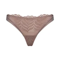 Majtki damskie - Majtki stringi AURORA Esotiq jasny brąz L - miniaturka - grafika 1
