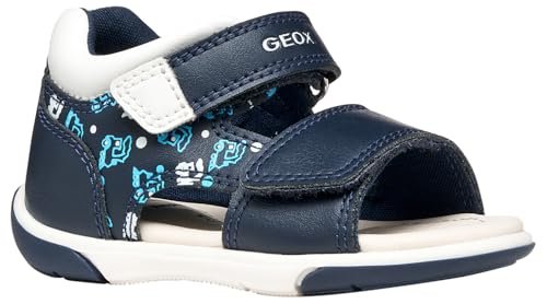 Geox Sandały chłopięce B ZAPITO Boy, DK granatowe/białe, 22 EU