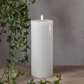 Świece - Świeca Led woskowa FLAMME FLOW BIG biała 27,5cm 2500h - miniaturka - grafika 1