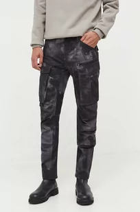 G-Star Raw spodnie bawełniane kolor szary dopasowane - Spodnie męskie - miniaturka - grafika 1