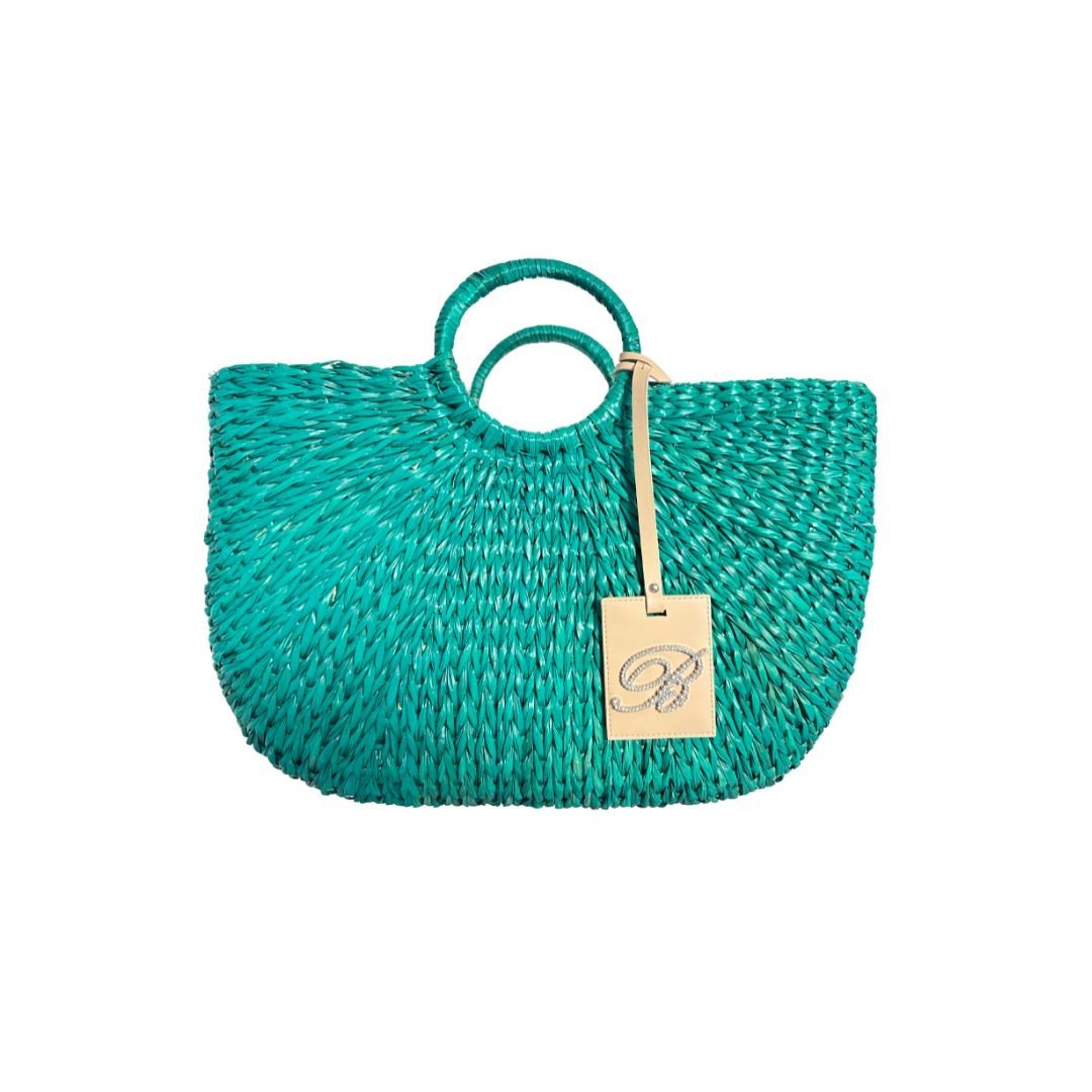 Borsa mare Intrecciata Blumarine Home - Baia delle Sirene Smeraldo