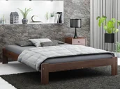 Łóżka - Łóżko sosnowe Liliana 160x200 orzech - miniaturka - grafika 1