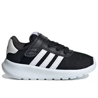 Buty dla dziewczynek - Buty dziecięce adidas Sportswear Tenis Lite Racer 3.0 IE1136 - czarne - miniaturka - grafika 1
