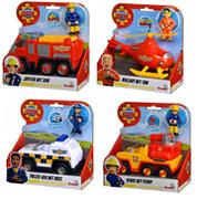 Samochody i pojazdy dla dzieci - Zestaw 4 Mini Pojazdów Ratunkowych Z Bajki Strażak Sam Simba - miniaturka - grafika 1