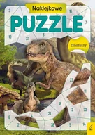 Książki edukacyjne - Dinozaury. Naklejkowe puzzle - miniaturka - grafika 1