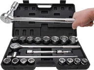 Zestawy narzędziowe - Kraftmann Zestaw kluczy nasadowych | pusta walizka, 1202 - miniaturka - grafika 1