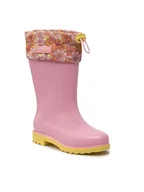 Buty dla dziewczynek - Melissa Kalosze Mini Melissa Rain Boot III Inf 33616 Różowy - miniaturka - grafika 1