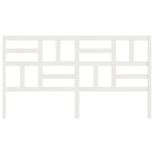 Lumarko Wezgłowie łóżka, białe, 186x4x104 cm, lite drewno sosnowe - Inne meble do sypialni - miniaturka - grafika 5