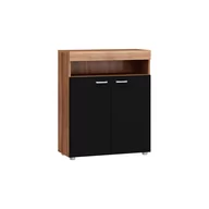 Komody - Szafka MAX-03 Max MebloCross Śliwa Wallis / Czarny Połysk - miniaturka - grafika 1