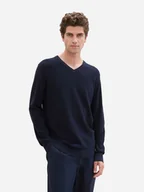 Swetry męskie - Pulower męski Tom Tailor 1044444 XL Granatowy (4068127008589) - miniaturka - grafika 1