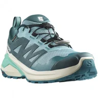 Buty trekkingowe damskie - Damskie buty do biegania Salomon X-Adventure Gore-Tex Rozmiar butów (UE): 38 / Kolor: jasnoniebieski - miniaturka - grafika 1