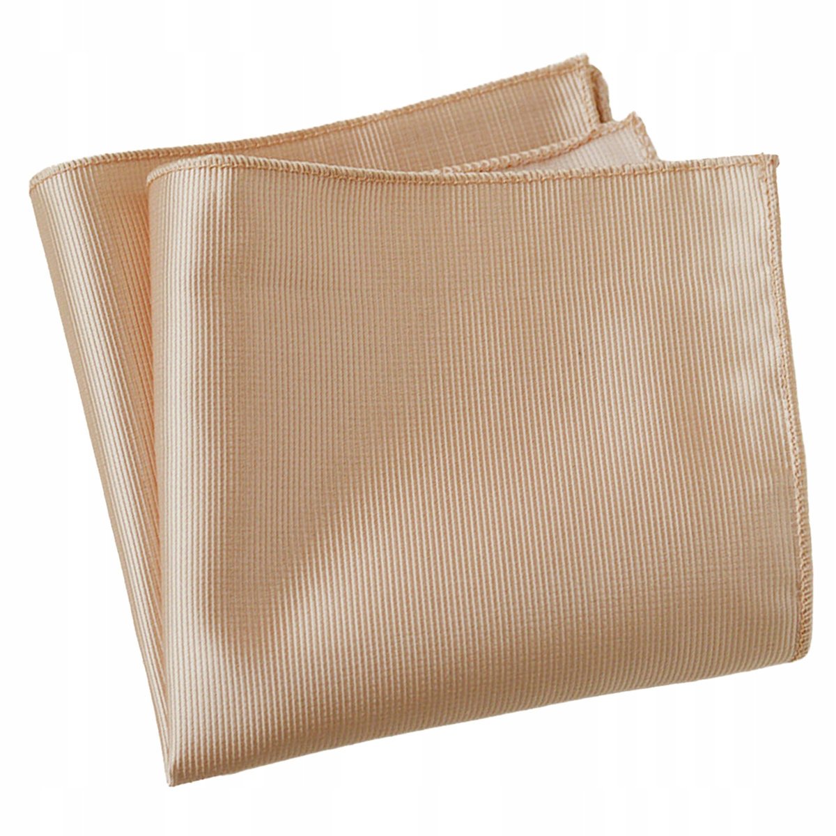 Poszetka męska w prążki - szampańska