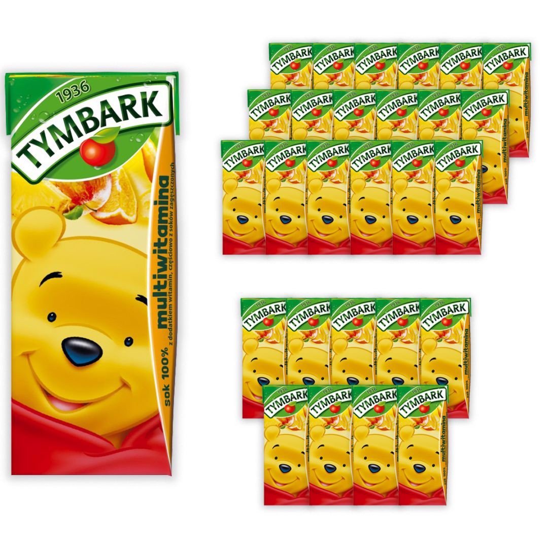 Tymbark Sok 100% multiwitamina 200 ml x 27 sztuk