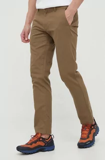 Spodnie męskie - Helly Hansen spodnie męskie kolor zielony w fasonie chinos - grafika 1
