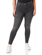 Spodnie damskie - VERO MODA Dżinsy damskie, Dark Grey Denim, S x 32L - miniaturka - grafika 1