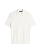 Koszulki męskie - polo uomo tommy hilfiger mw0mw38465 interlock placket ybr white - miniaturka - grafika 1
