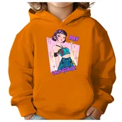 Bluzy dla dziewczynek - BLUZA DZIECIĘCA HUNTRIX ZOEY KPOP 134-140 Z KAPTUREM BAWEŁNIANA JAKOŚĆ - miniaturka - grafika 1