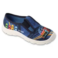 Buty dla dziewczynek - Befado obuwie dziecięce 975X195 niebieskie - miniaturka - grafika 1