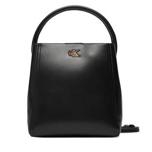 Torebka Calvin Klein Ck Bucket With Strap LV04F3174G Czarny - Torebki damskie - miniaturka - grafika 1