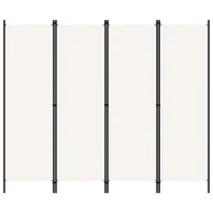 Parawany - Parawan 4-panelowy, biały, 200 x 180 cm - miniaturka - grafika 1