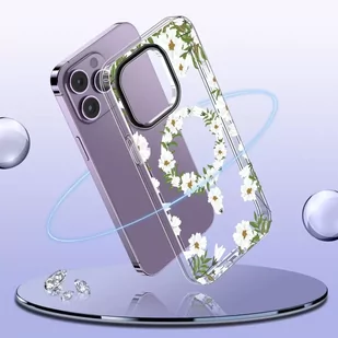 Etui ochronne MagMood do MagSafe do iPhone 15 Pro Max spring daisy - Etui i futerały do telefonów - miniaturka - grafika 2