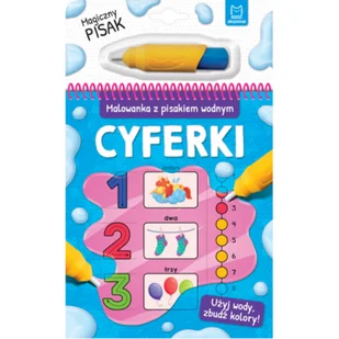 Malowanka z pisakiem wodnym Cyferki Praca zbiorowa - Książki edukacyjne - miniaturka - grafika 2