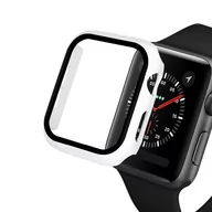 Akcesoria do smartwatchy - Etui + Szkło 2W1 Do Apple Watch 4/5/6/Se 40Mm Biały - miniaturka - grafika 1