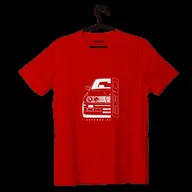 Odzież do sportów motorowych - T-shirt koszulka przód BMW E30 czerwona-3XL - miniaturka - grafika 1