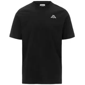 Koszulki męskie - Kappa Męska koszulka z logo Cafers Slim czarny czarny 3XL - miniaturka - grafika 1